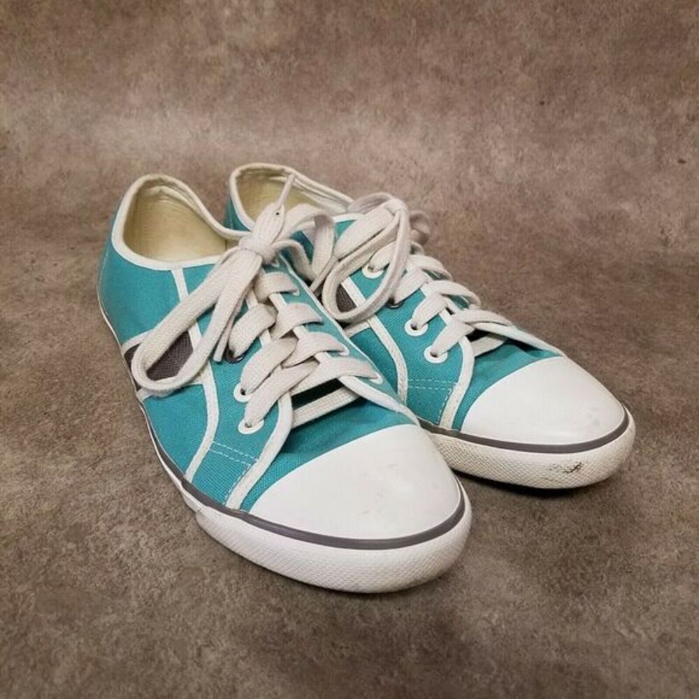 Boden Teal and White Women's Sneakers